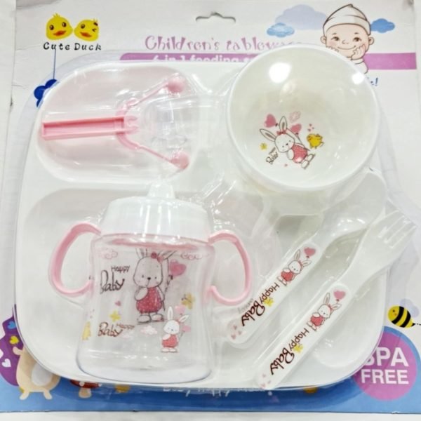 6 Pcs Baby Feeding Tableware Set